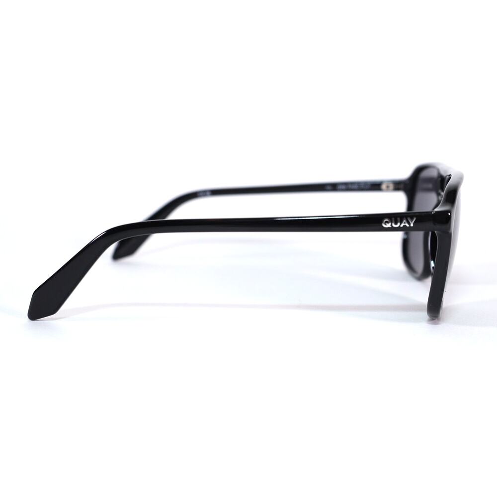 Quay Australia ON THE FLY Polarized Aviator Sunglasses - Black / Smoke - NWT - Picture 6 of 10